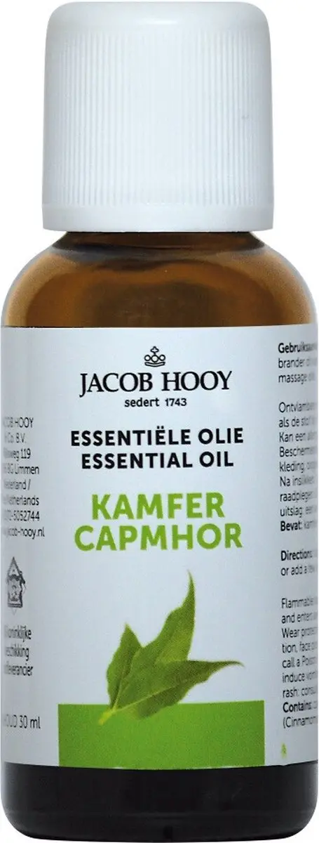 Jacob Hooy Kamfer Essentiële Olie 30ml