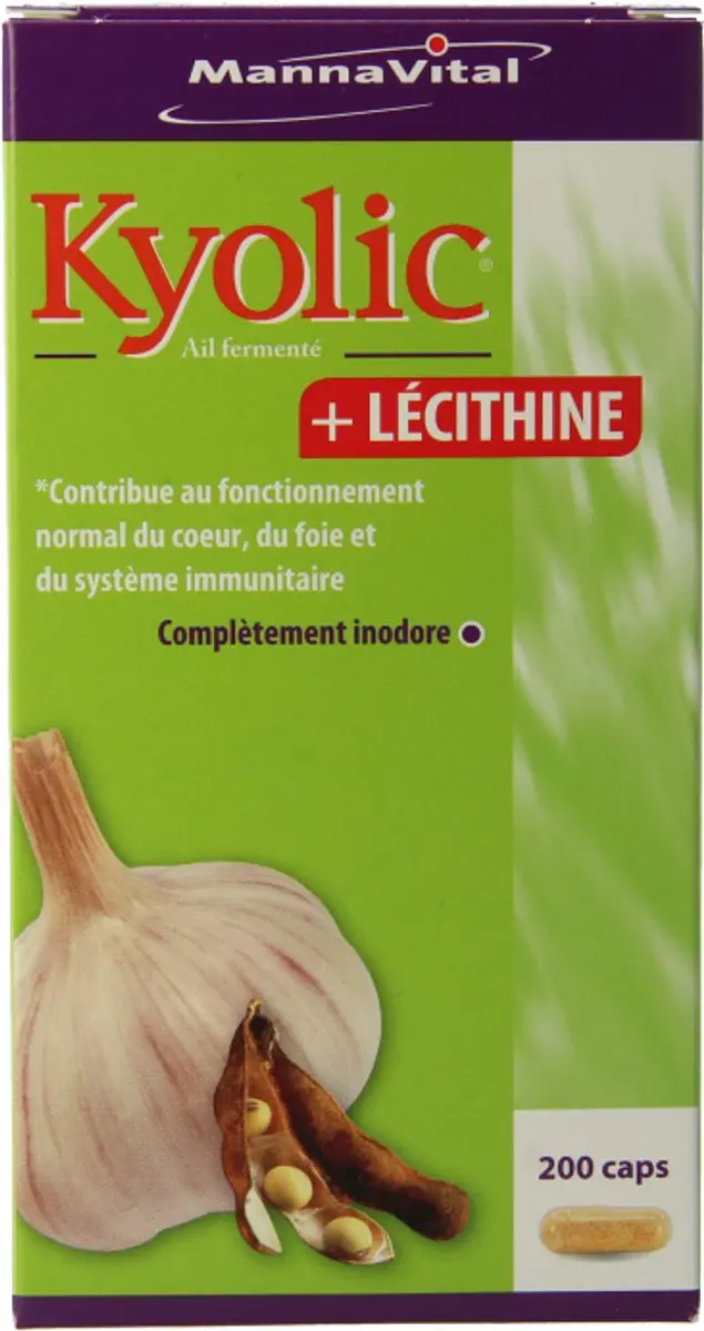 Mannavital Kyolic Plus Lecitine 200 Capsules - 200mg