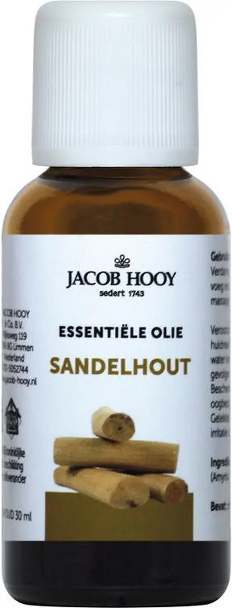 Jacob Hooy Sandelhout Etherische Olie 30ml