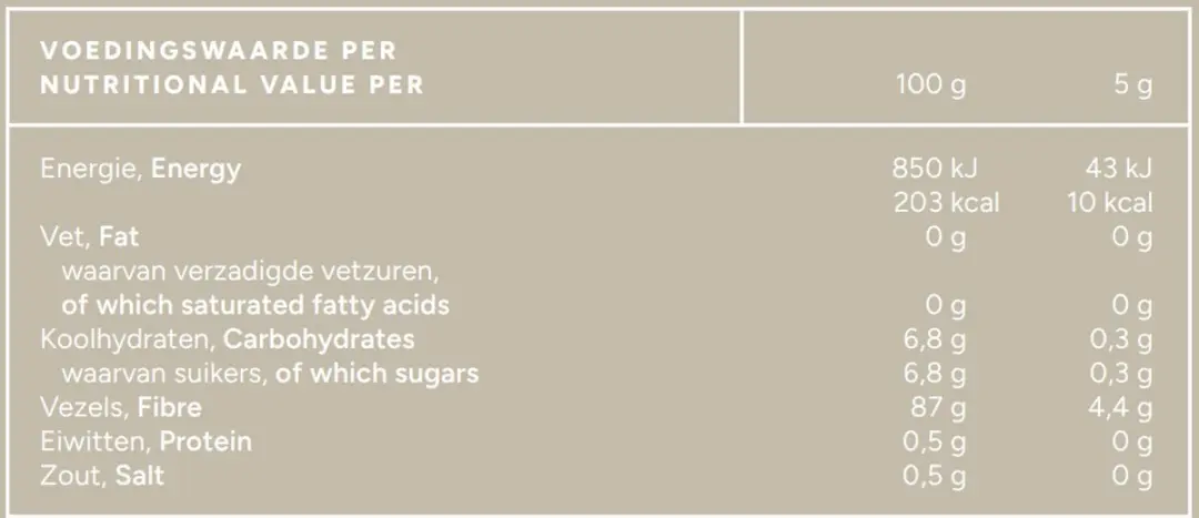 Mattisson Vegan Sunfiber Prebiotische Vezels 125g