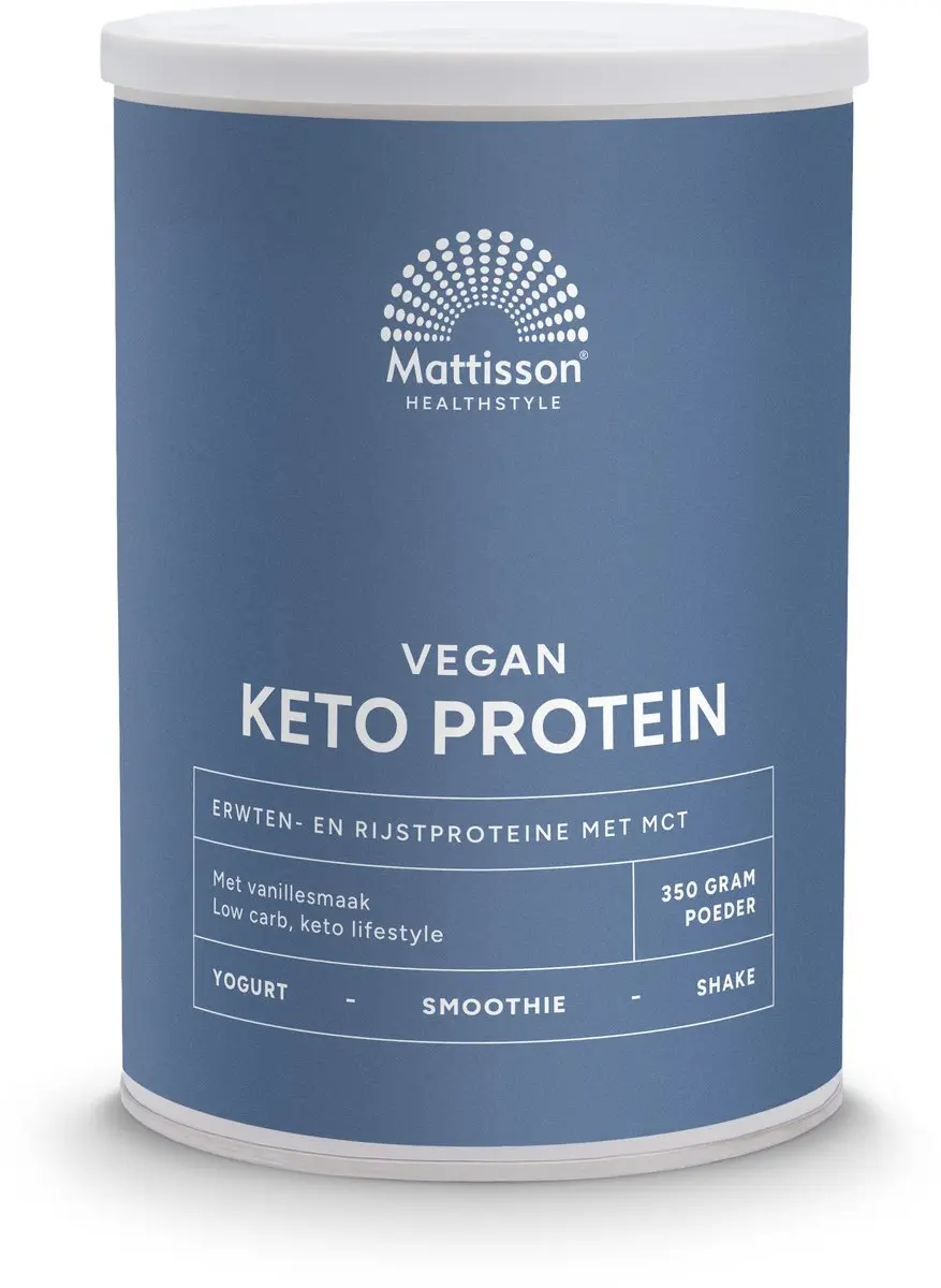 Mattisson Vegan Keto Proteïne Shake Erwten Rijst MCT 350g - Vanille