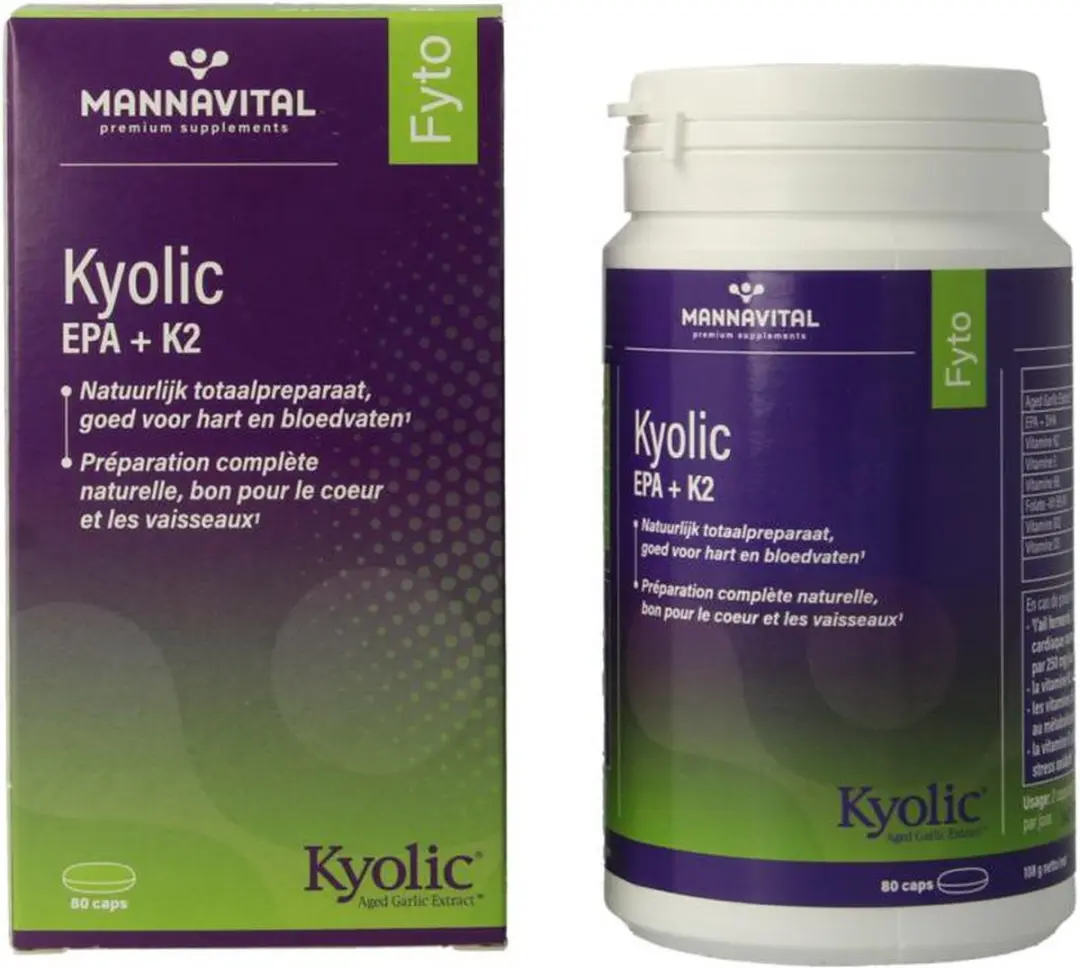 Mannavital Kyolic EPA & K2 80 Capsules