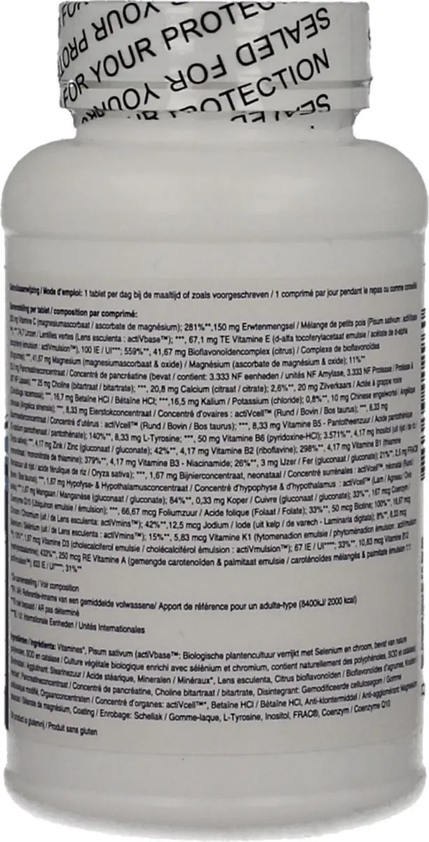 Energetica Natura Biotics Equi Fem Voedingssupplement 126 tabletten
