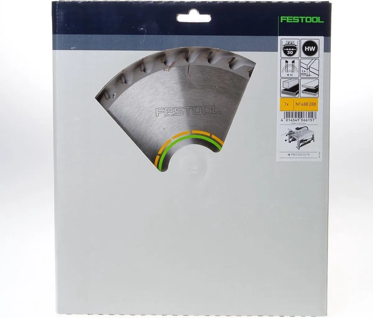 Festool Wood Universal Cirkelzaagblad 225mm 32T - 488288 - afbeelding 6 van 6