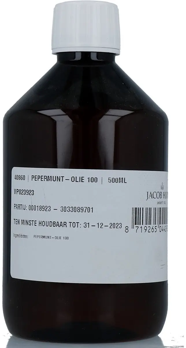 Jacob Hooy Essentiële Olie Pepermunt 500ml
