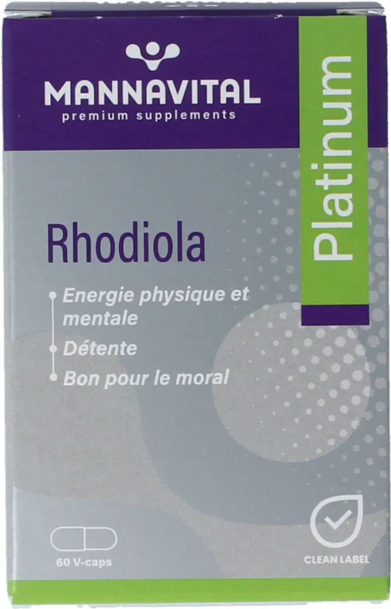 Mannavital Rhodiola Platinum 60 Vegicaps