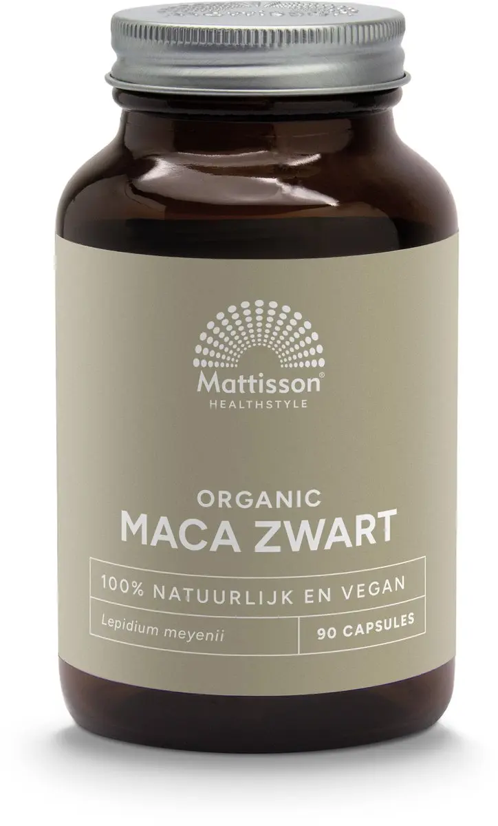 Mattisson Biologische Zwarte Maca 90 Capsules