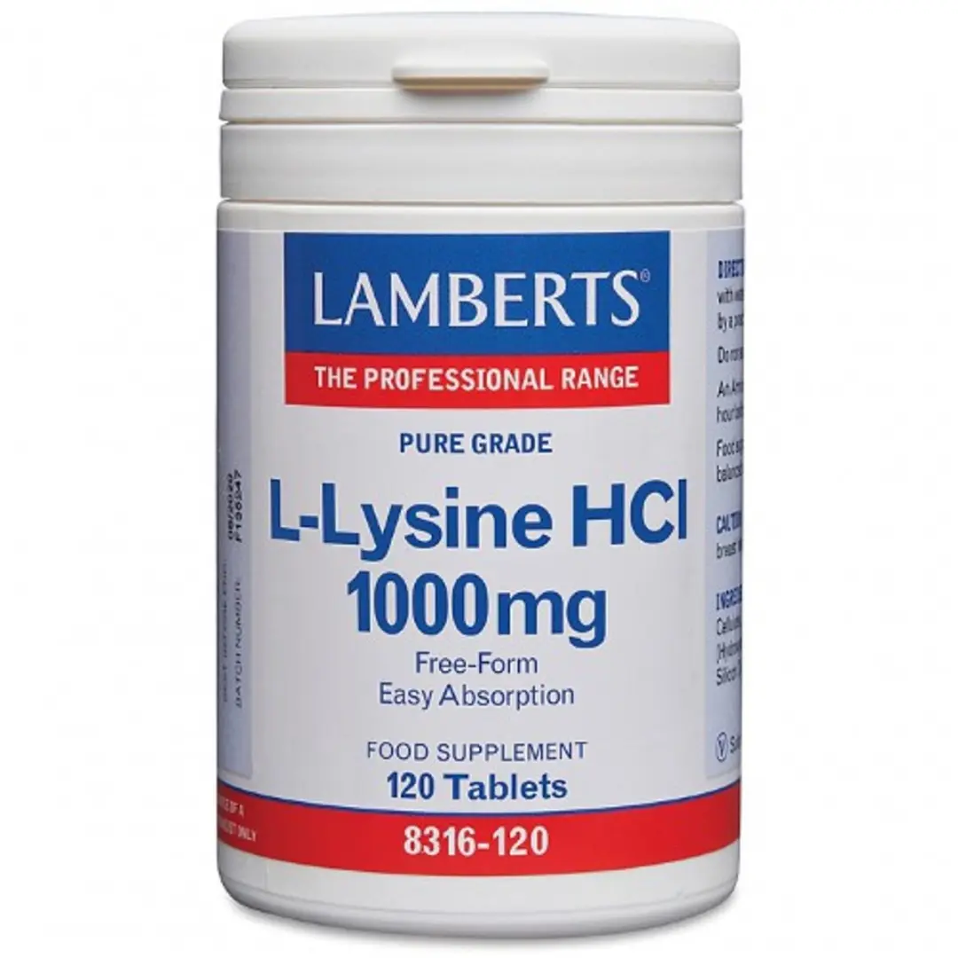 Lamberts L-Lysine 1000mg Tabletten - 120 Stuks