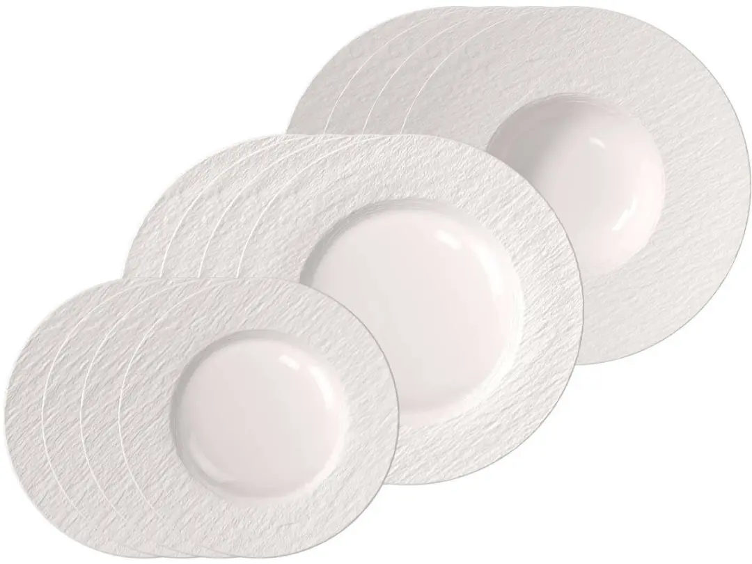 Villeroy & Boch Manufacture Ice Teller-Set 12-delig - Wit