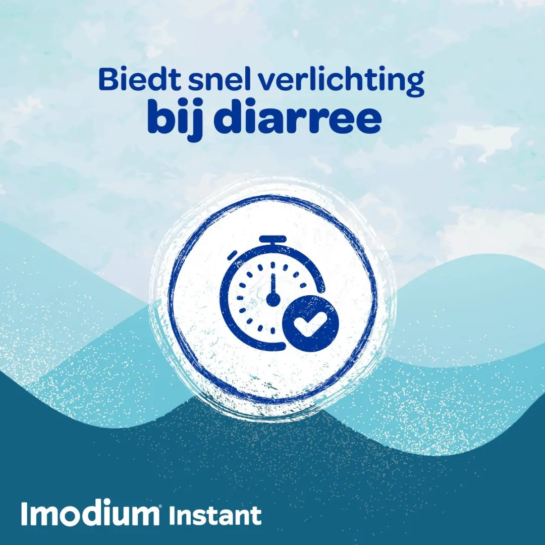 Imodium Instant Smelttablet 2mg Diarreemmer - 30 Stuks