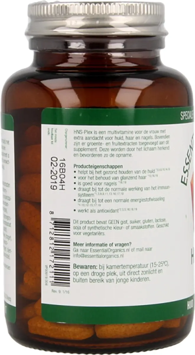 Essential Organics HNS-Plex Voedingssupplement 90 Tabletten