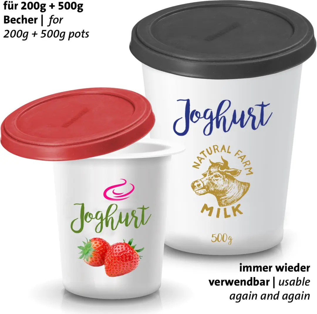 Westmark Vershouddeksels 231422E3 - 2 Stuks - Rood/Grijs - Ø9cm