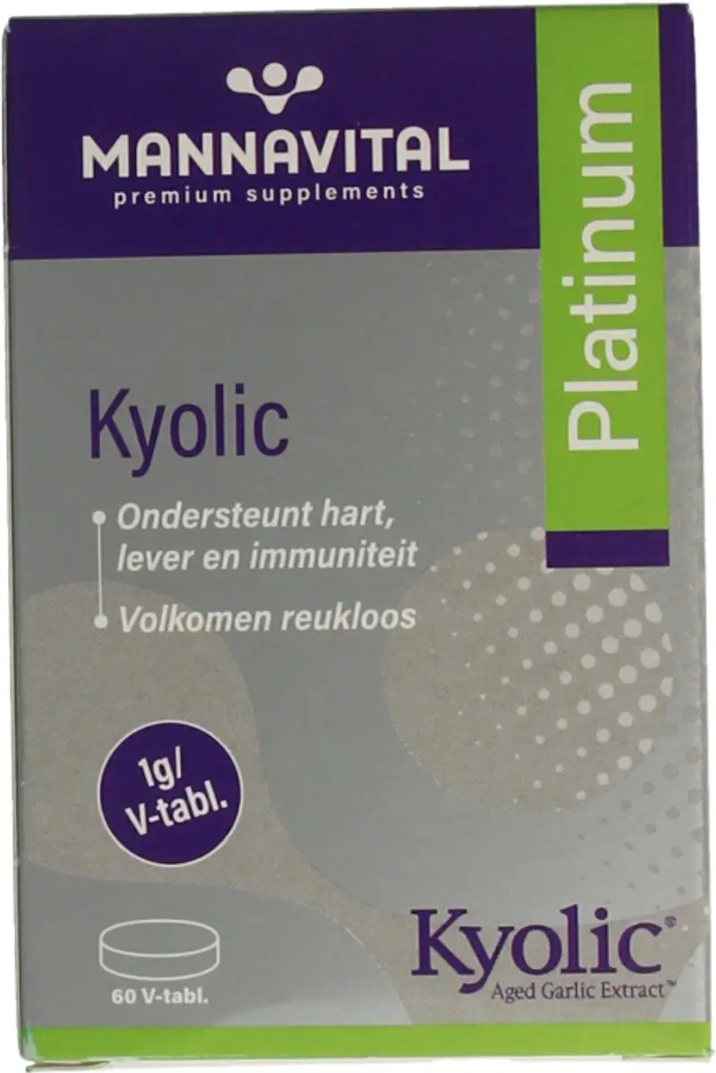Mannavital Kyolic Platinum Capsules 60 Stuks