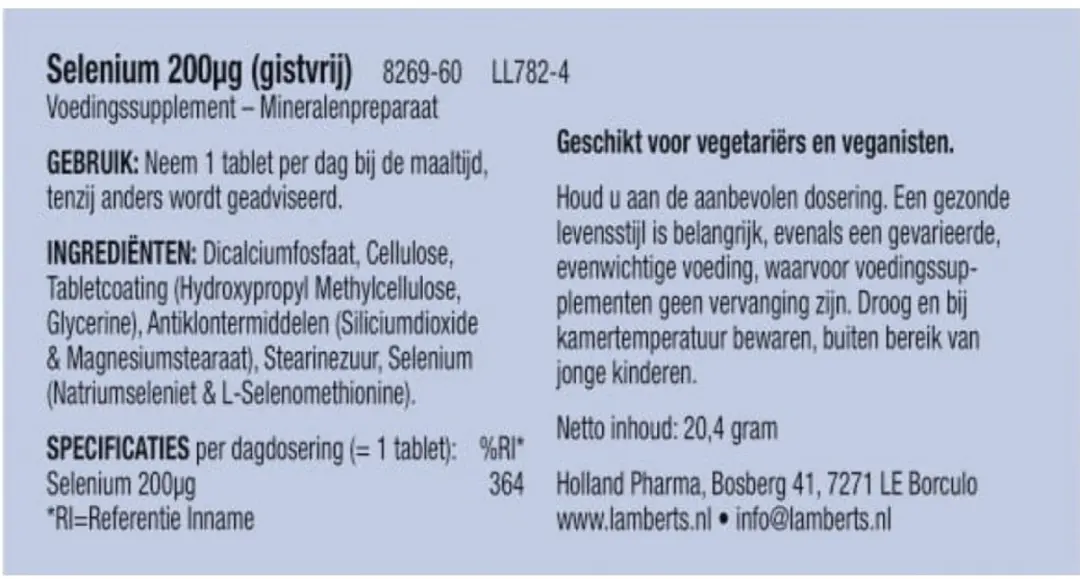 Lamberts Selenium 200Mcg L8269-60 - 3ml