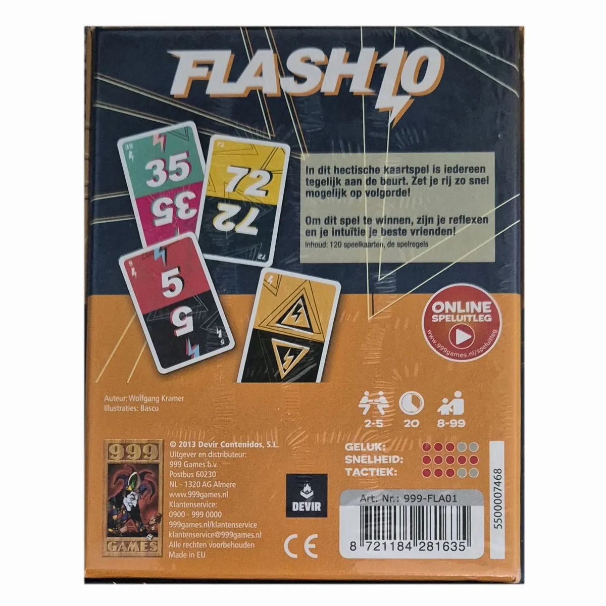 999 Games Flash10 Kaartspel - 2-5 Spelers