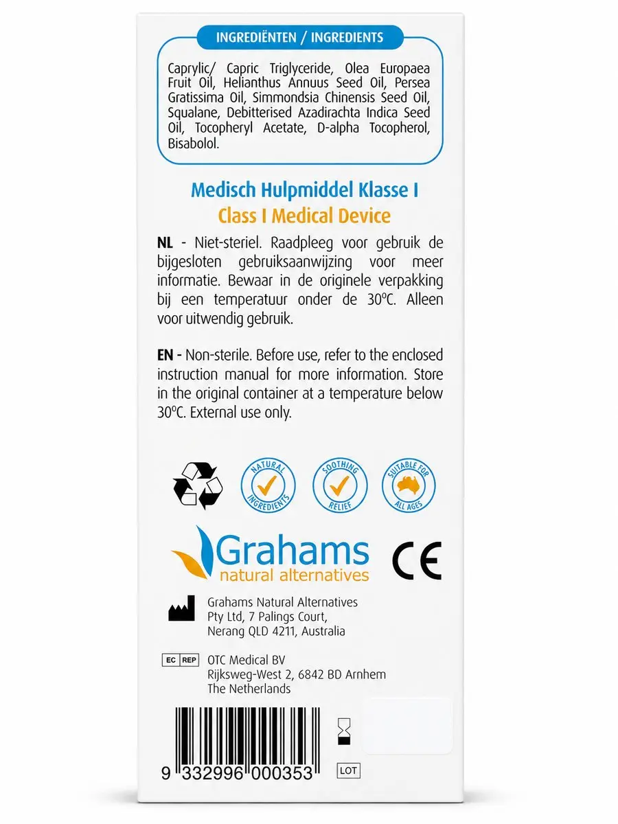 Grahams Eczeemolie 100ml - Baby/Kinderen