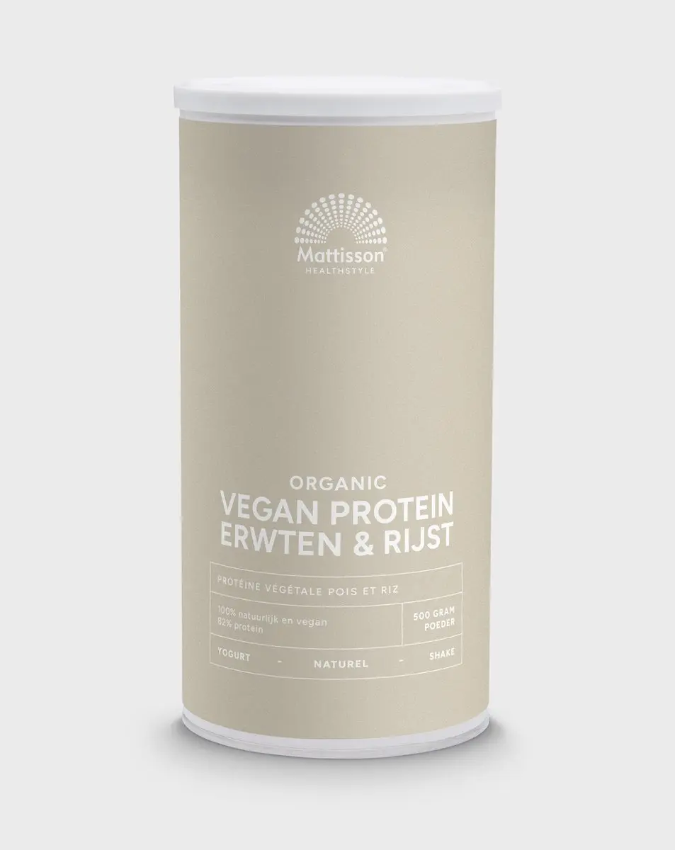 Mattisson Biologisch Vegan Eiwitpoeder Erwten & Rijst 500g