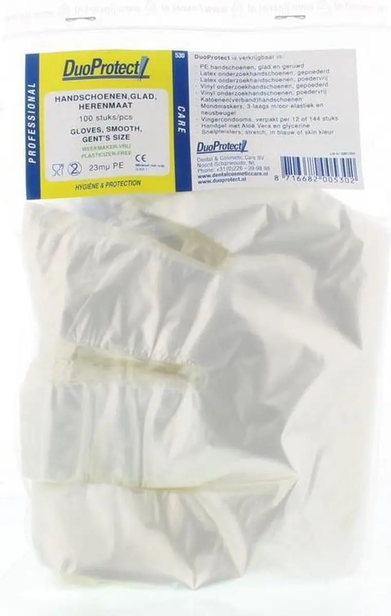 Duoprotect CMT Wegwerp Handschoenen Transparant - 100 Stuks