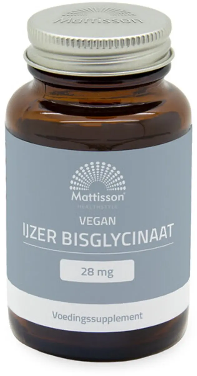 Mattisson IJzerbisglycinaat 28mg Capsules - 90 Stuks
