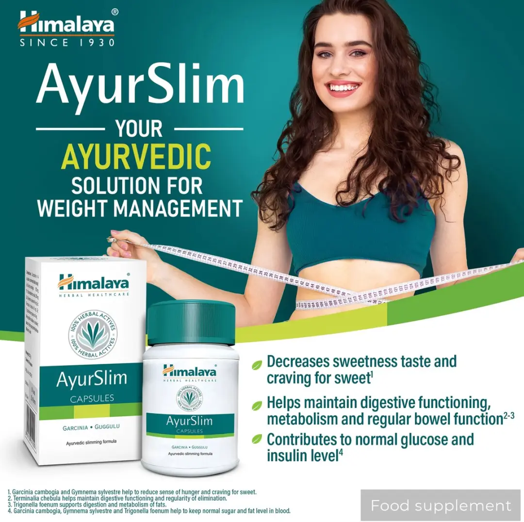 Himalaya Herbals Ayurslim Gewichtsbeheersing 60 Capsules
