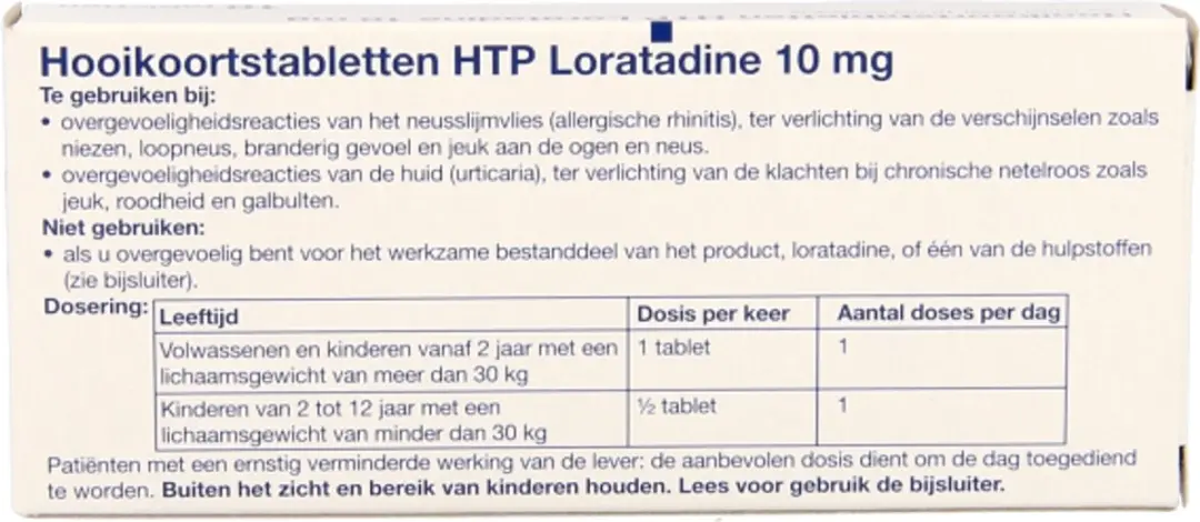 Healthypharm Loratadine 10mg Hooikoortstabletten - 30 Stuks