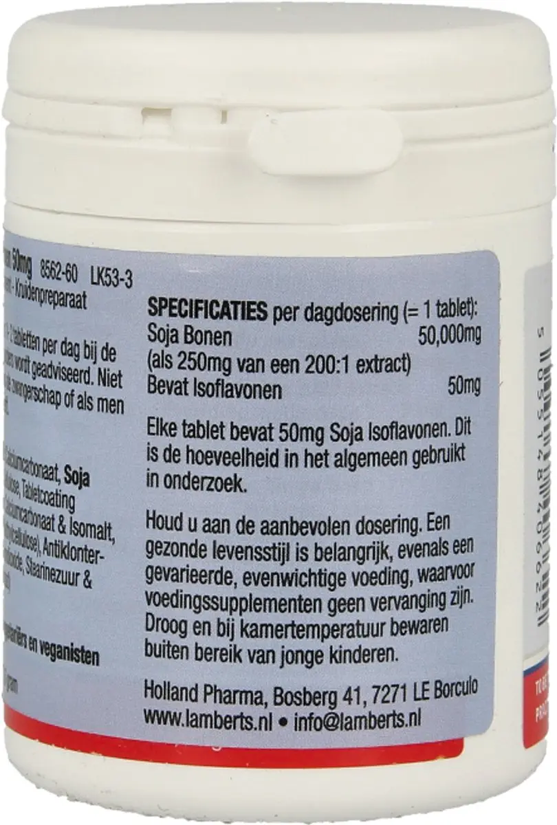 Lamberts Soja Isoflavonen 60 Tabletten - 50mg