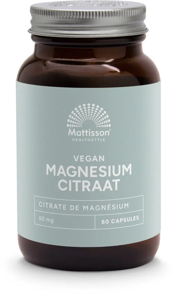 Mattisson Magnesium Citraat 400mg 60 Capsules