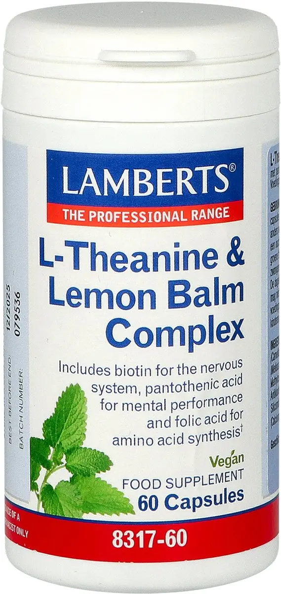 Lamberts L-Theanine & Citroenmelisse Complex 60 Capsules