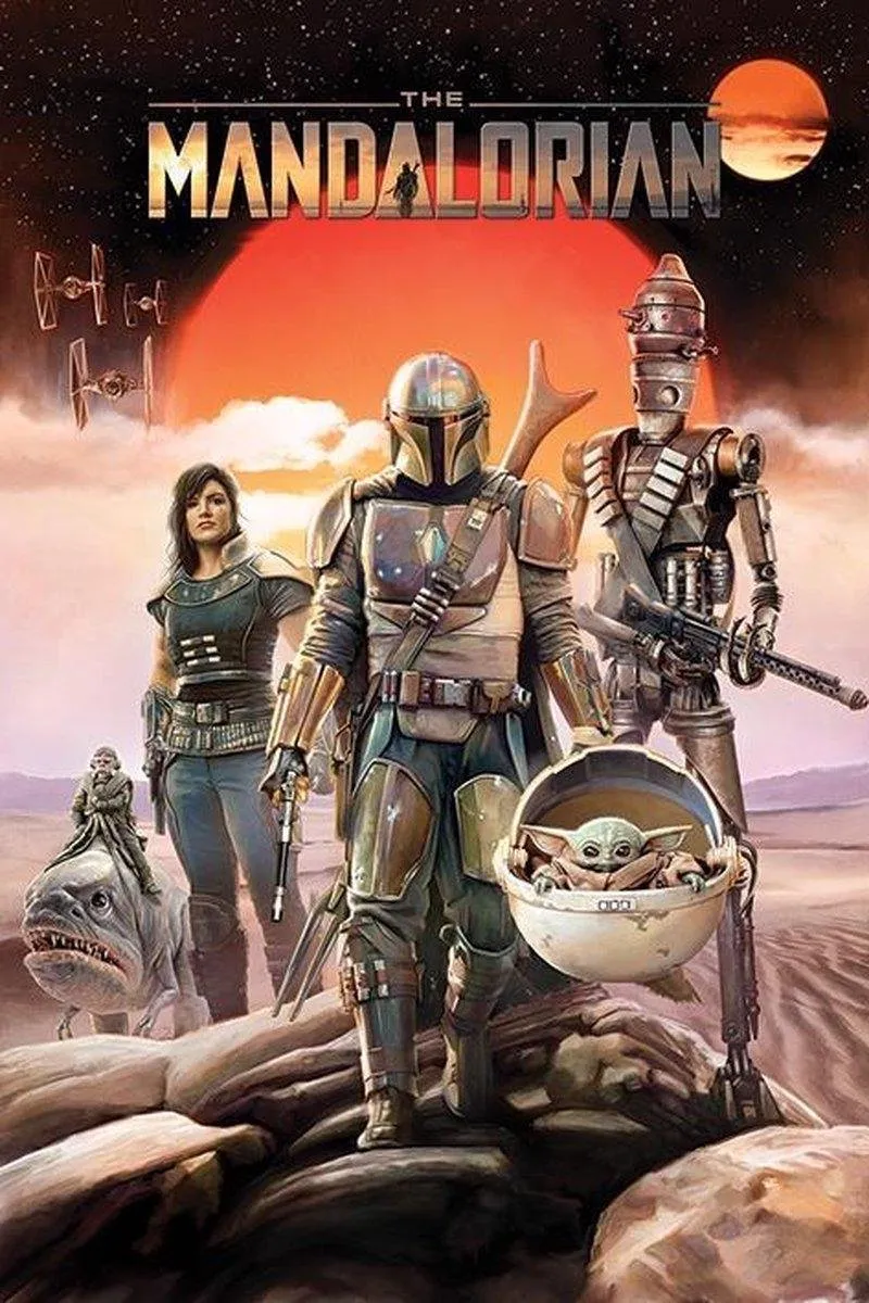Star Wars The Mandalorian Maxi Poster 61x96.5cm - Multicolor