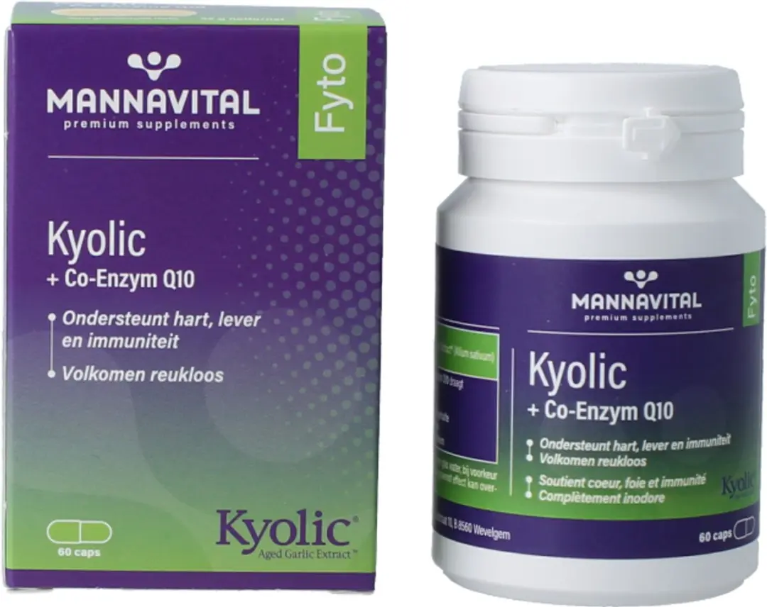 Mannavital Kyolic + Co-enzym Q10 60 Capsules