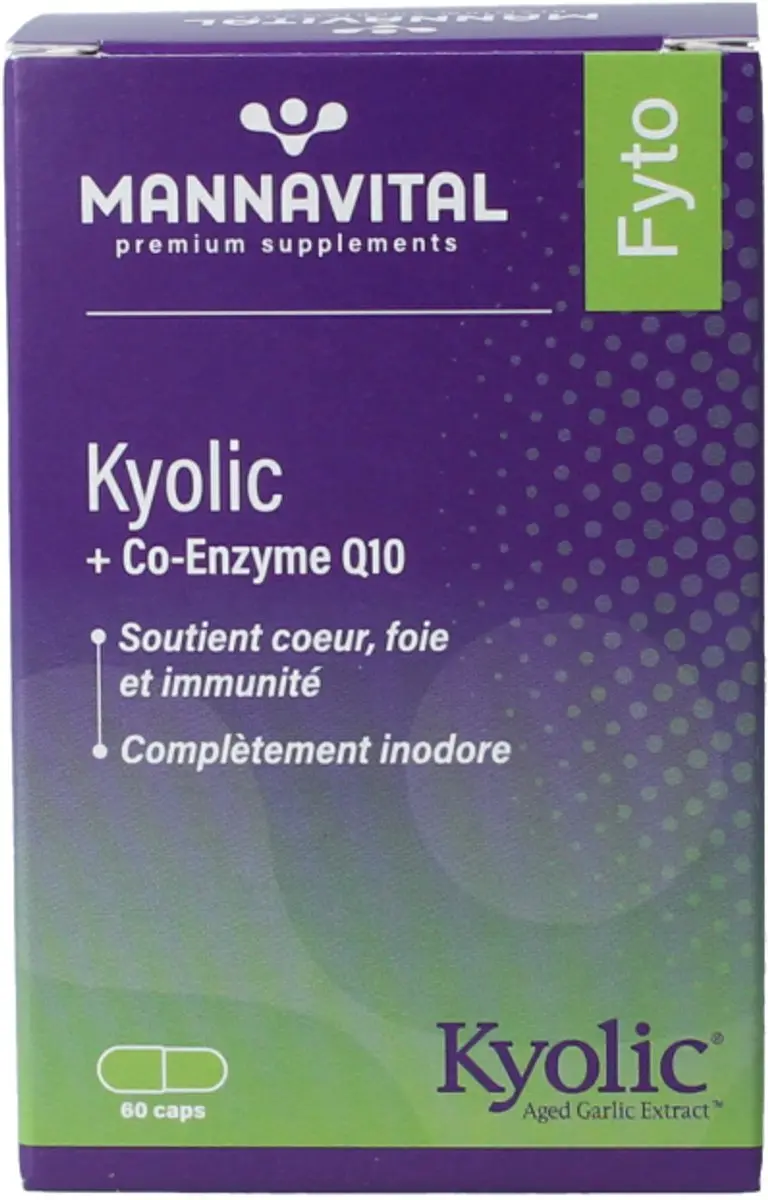 Mannavital Kyolic + Co-enzym Q10 60 Capsules