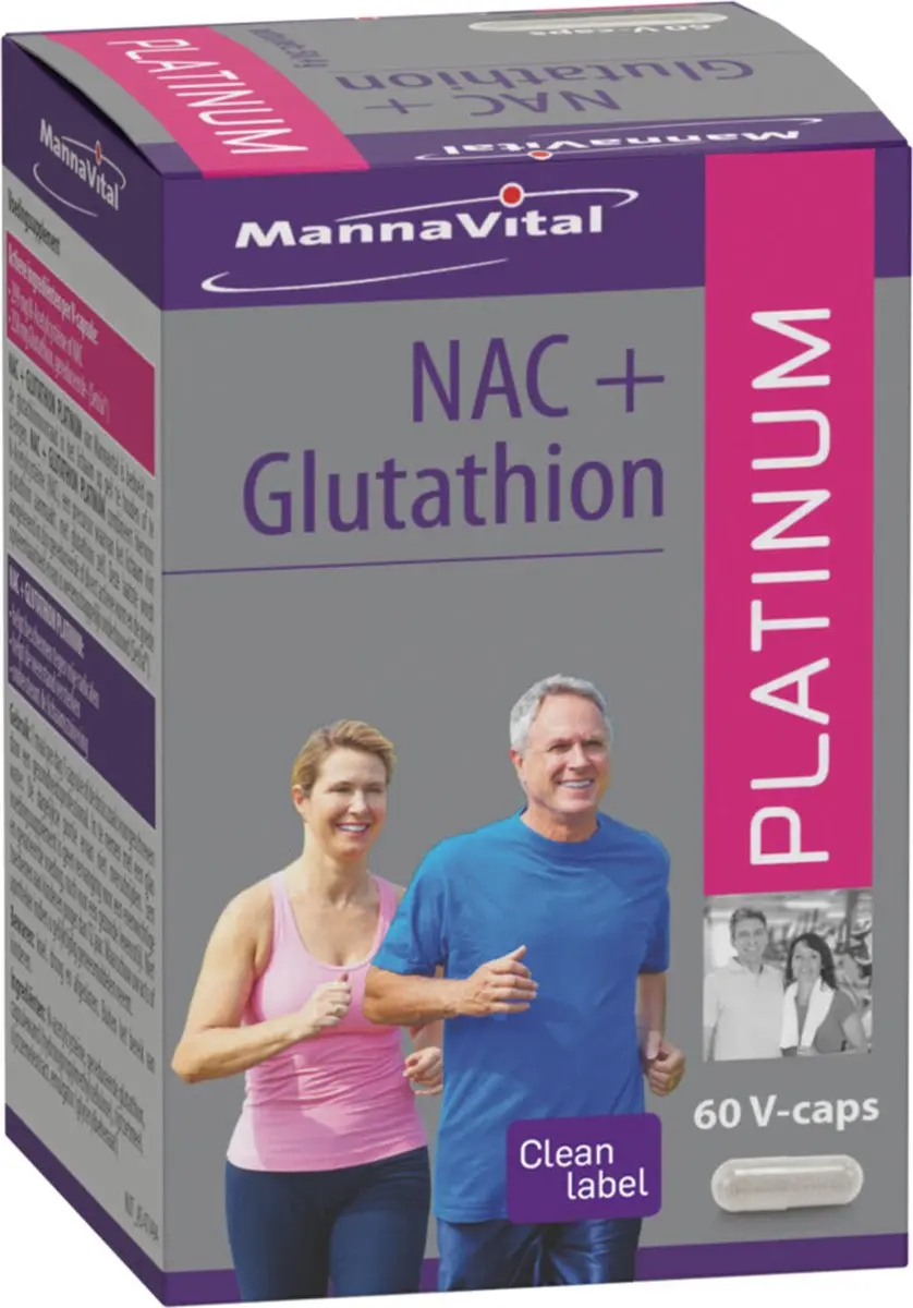 Mannavital NAC+ Glutathion Platinum 60 Vegacapsules