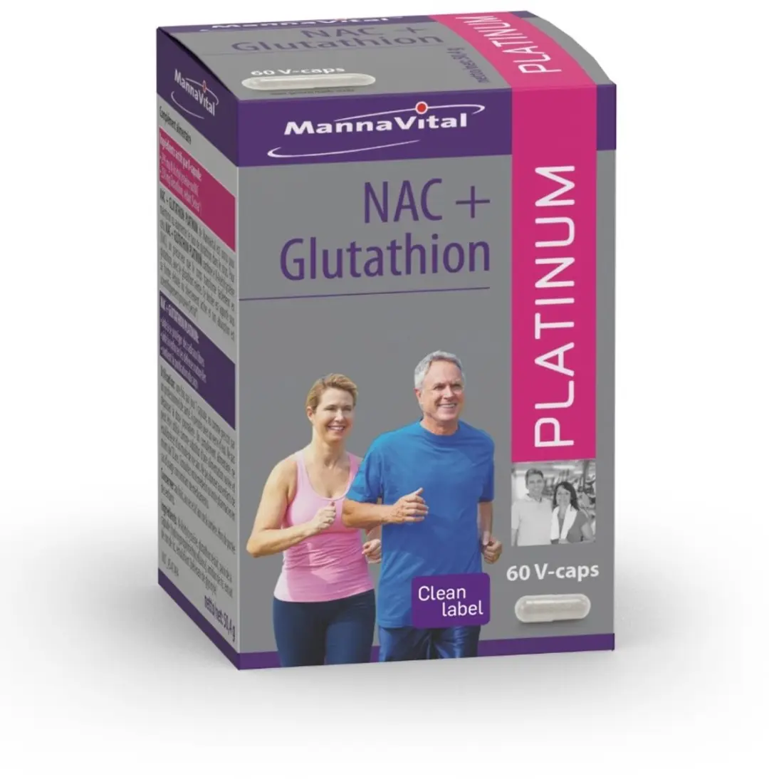 Mannavital NAC+ Glutathion Platinum 60 Vegacapsules