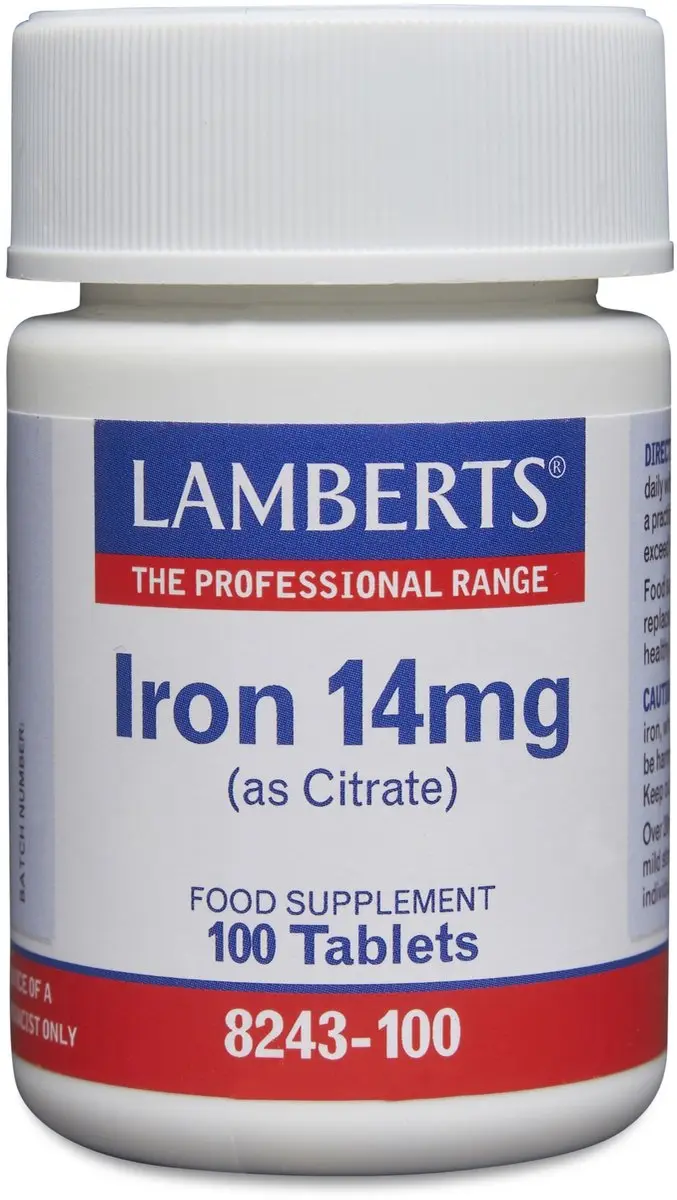 Lamberts IJzer Citraat 14mg Tabletten