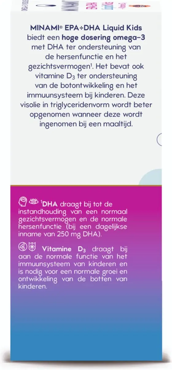 Minami EPA & DHA Liquid Kids + Vitamine D3