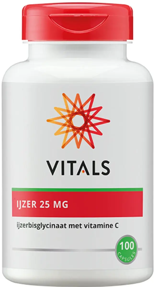 Vitals IJzer 25mg met Vitamine C