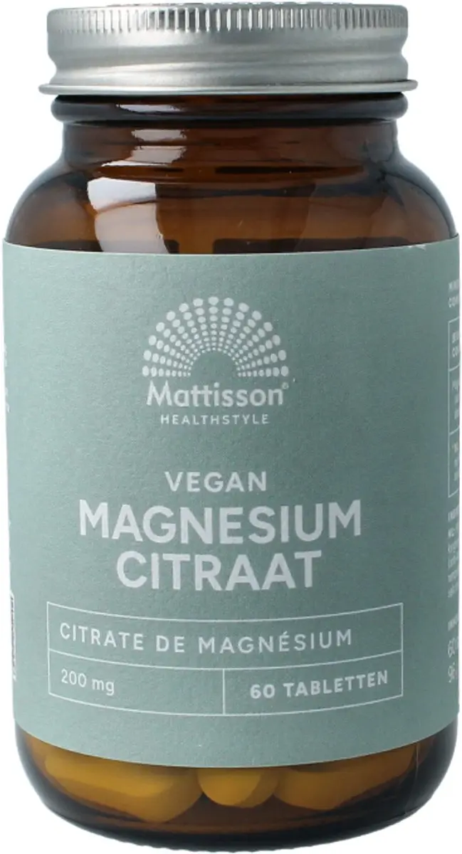 Mattisson Magnesium Citraat 200mg - 60 Tabletten