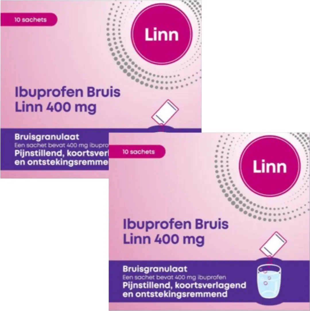 Linn Ibuprofen Bruisgranulaat 400mg - 20 Stuks