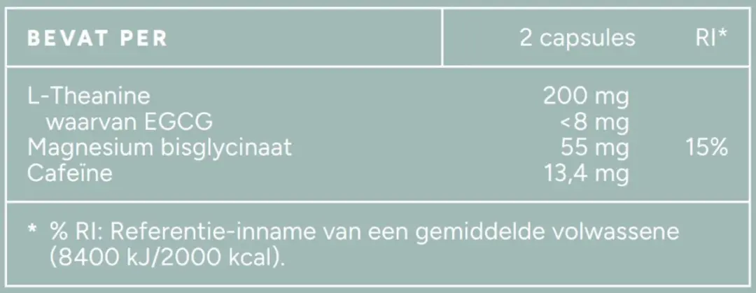 Mattisson L-Theanine 200mg 60 Capsules