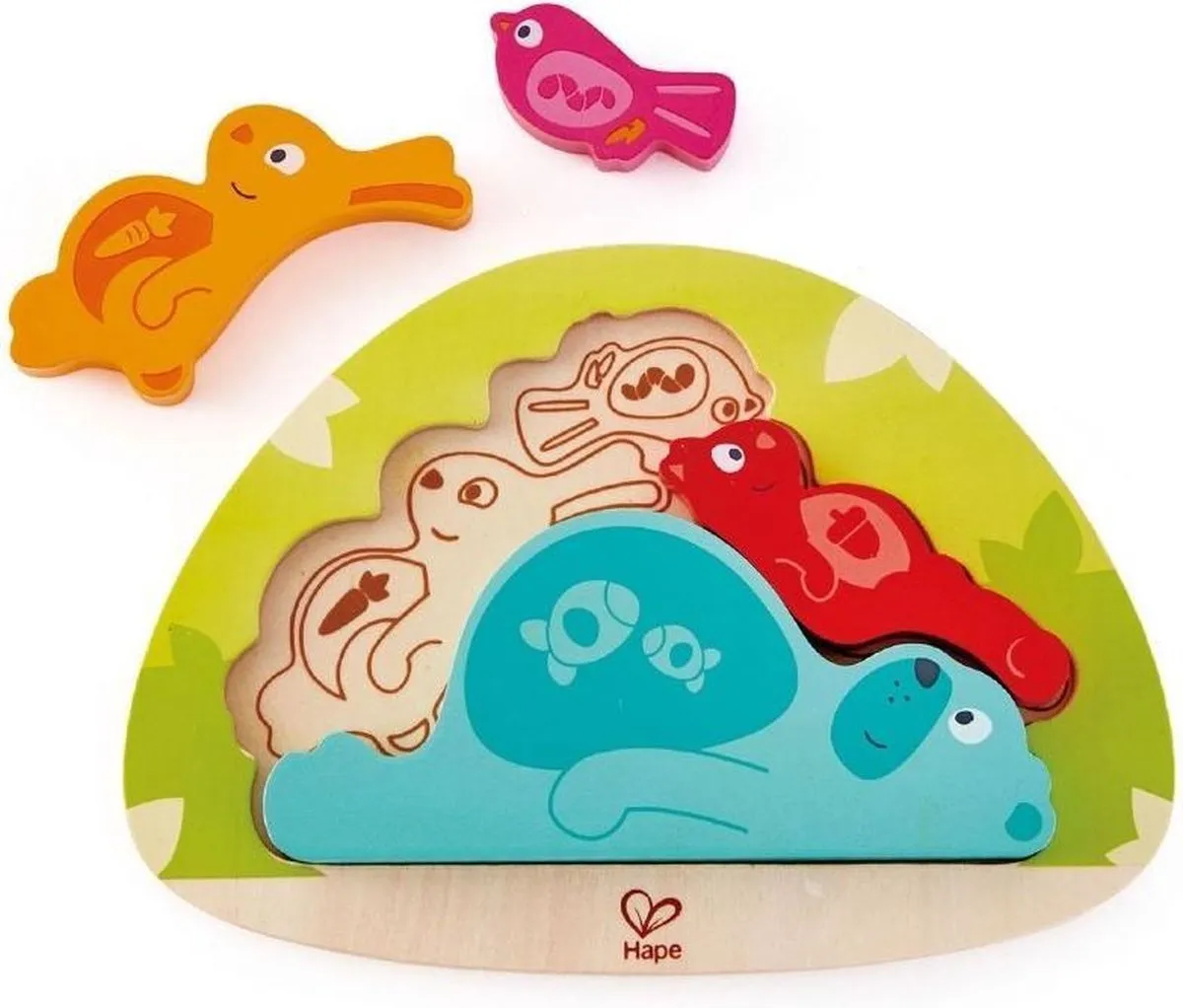 Hape Vormenpuzzel Slapende Dieren Junior 4 Stuks