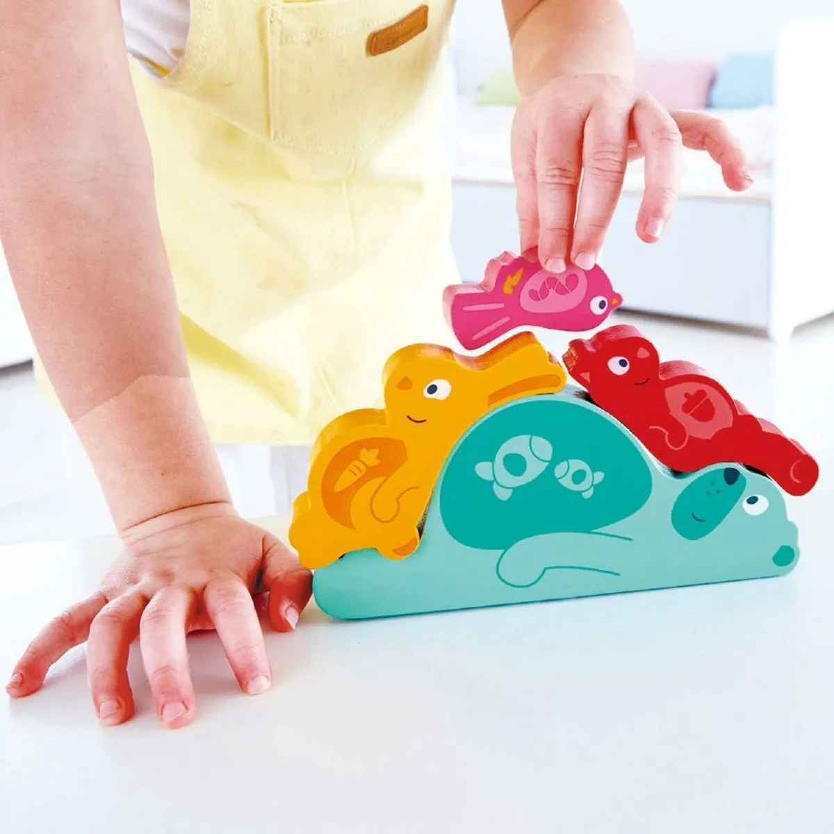 Hape Vormenpuzzel Slapende Dieren Junior 4 Stuks - Multicolor - afbeelding 6 van 6