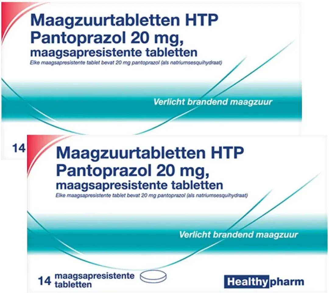 Healthypharm Maagzuurtabletten Pantoprazol 20mg - 28 Stuks