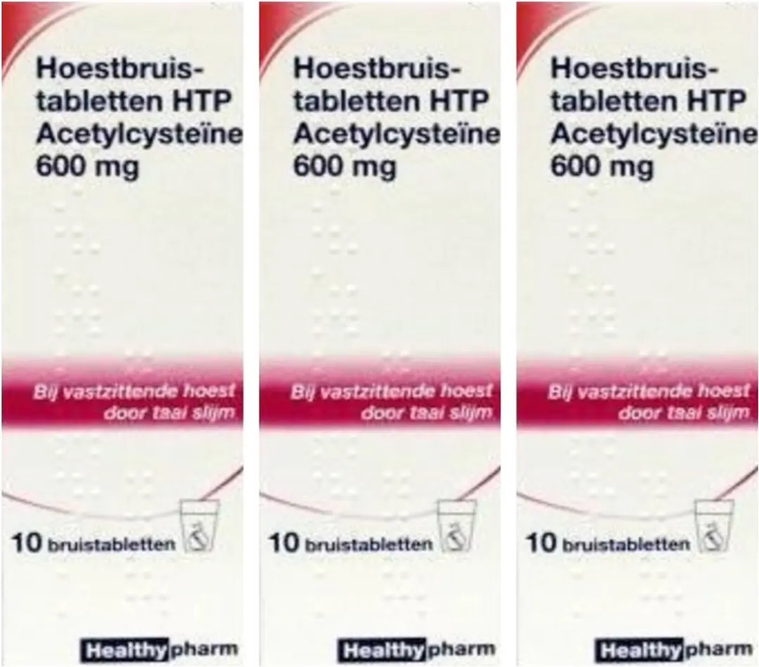 Healthypharm Acetylcysteine 600mg Bruistabletten - 30 Stuks