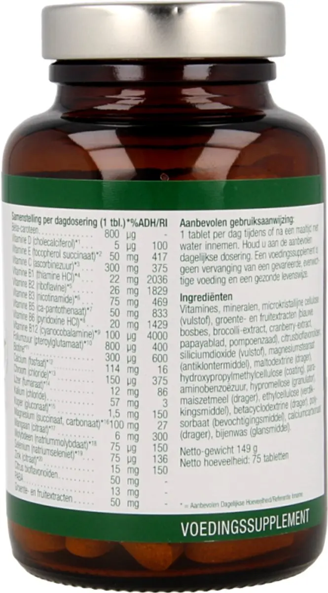 Essential Organics Ultra-Plex Multivitamine - 75 Tabletten