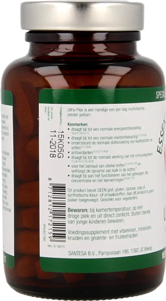 Essential Organics Ultra-Plex Multivitamine - 75 Tabletten