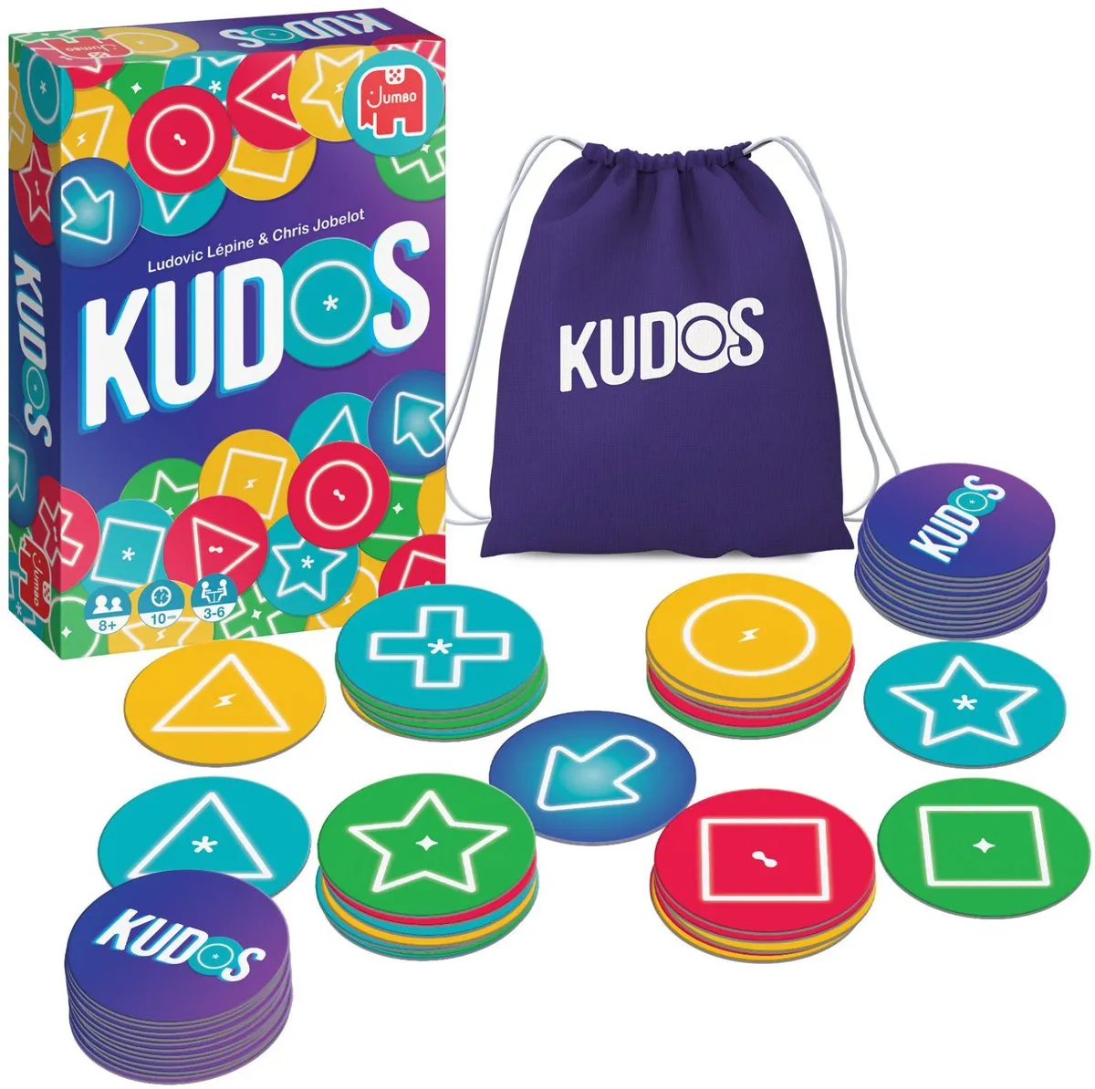Jumbo Kudos Kaartspel - Actiespel - 3-6 Spelers - afbeelding 6 van 6