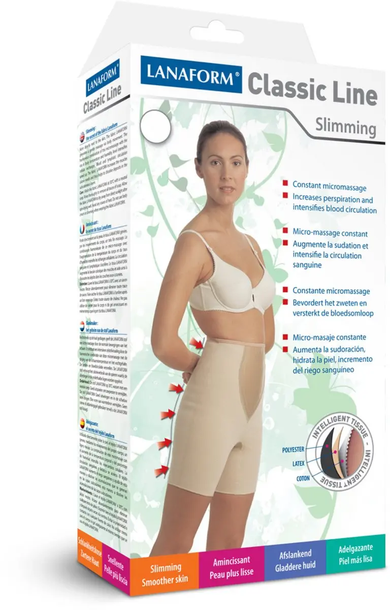 Lanaform Classic Line-7 Afslankbroek - Beige - Maat 48
