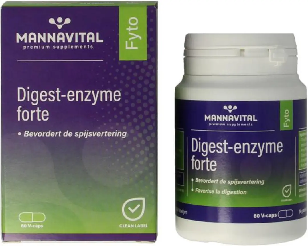 Mannavital Digest Enzyme Forte 60 Capsules