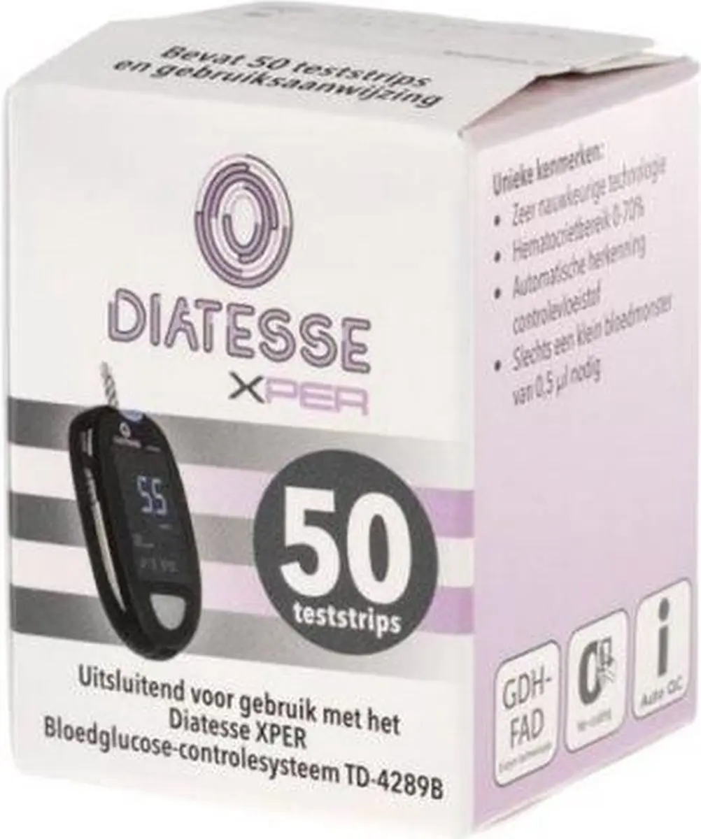 Diatesse XPER GD100850 Glucoseteststrips