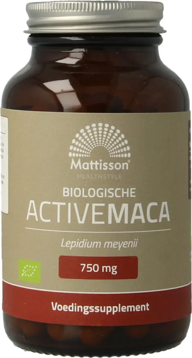 Mattisson Biologische Maca 750mg Capsules - 90 Stuks